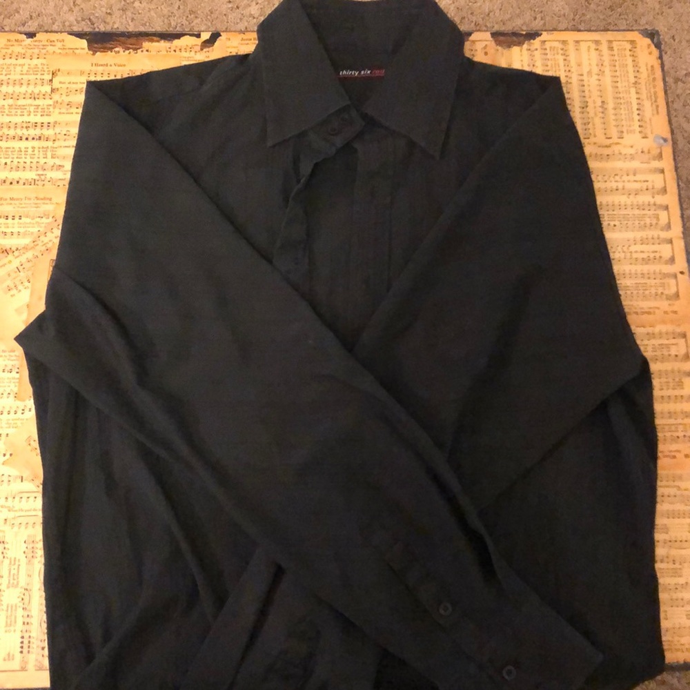 Thirty six red button-up